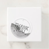 Hartelijk dank, zwart-wit rondhangen Label (In situ)