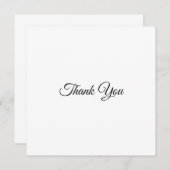 Hartelijk dank, zwarte witte elegante klassieke ka (Voorkant / Achterkant)