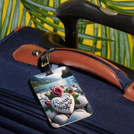 Hartelijk eerbetoon aan de rivier bagagelabel (Voorkant Insitu 1)