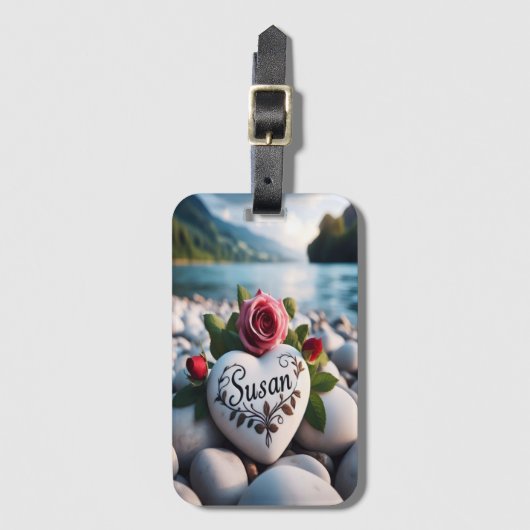 Hartelijk eerbetoon aan de rivier bagagelabel (Voorkant (verticaal))