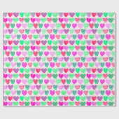 Hartelijk en aangepast monogram voor uw unieke ont cadeaupapier (Vlak)