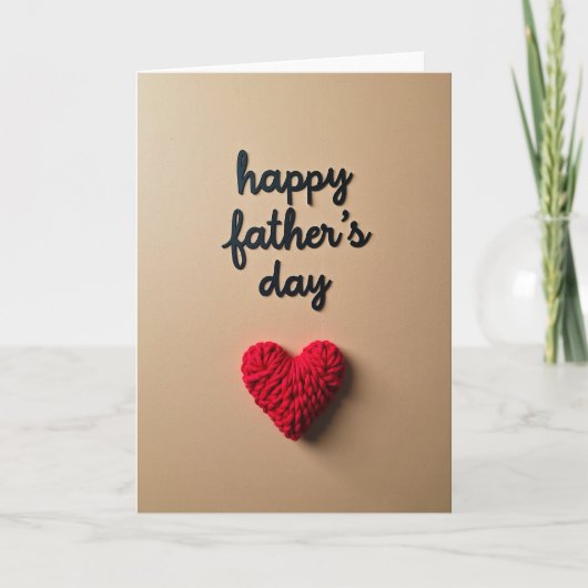 Hartelijk Fathers Day Wenskaart Kaart (Voorkant)