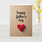 Hartelijk Fathers Day Wenskaart Kaart (Gele Bloem)