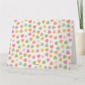 Hartelijk foto Gelukkig Valentijnsdag Snoep Harten Kaart (Achterkant)