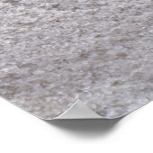 Hartelijk gedraaid in zand bij Beach w Starfish Sj Poster (Hoek)