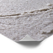 Hartelijk gedraaid in zand bij Beach w Starfish Sj Poster (Hoek)