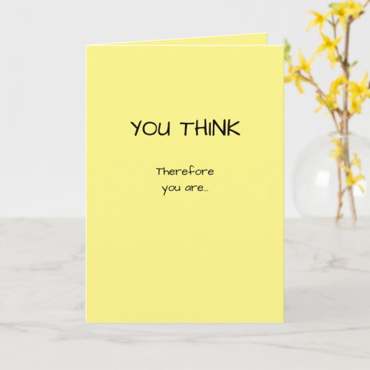 Hartelijk gefeliciteerd, daarom denk je dat kaart (Gele Bloem)