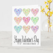 Hartelijk gefeliciteerd Happy Valentine's Day Frie Kaart (Gele Bloem)