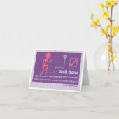 Hartelijk gefeliciteerd met je promotiekaart kaart (Gele Bloem)