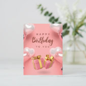 Hartelijk gefeliciteerd met je verjaardag  briefkaart (Staand voorkant)