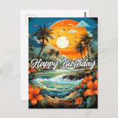 Hartelijk gefeliciteerd met je verjaardag briefkaart (Voorkant / Achterkant)