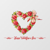 Hartelijk Gefeliciteerd met Valentijnsdag met bloe Raamsticker (Vel)