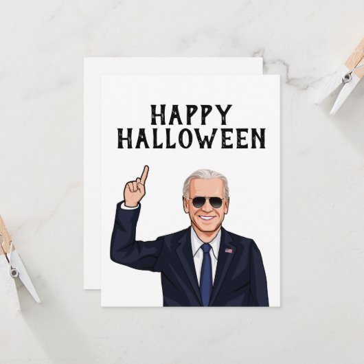 HARTELIJK GEFELICITEERD VAN JOE BIDEN KAART (Voorkant / Achterkant in situ)