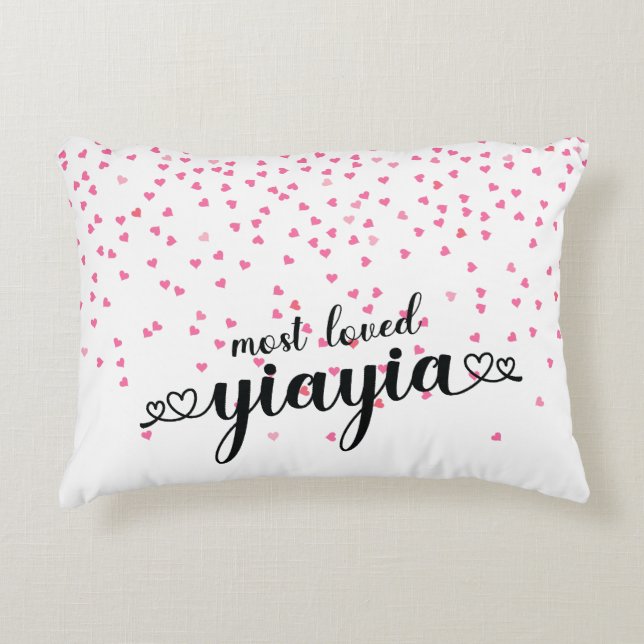 Hartelijk Geliefde YiaYia Accent Kussen (Voorkant)