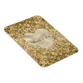 Hartelijk gepersonaliseerd goud magneet (Rechterzijde)