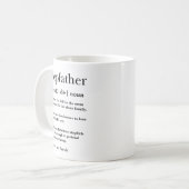 Hartelijk Geschenk voor Vaderdag voor Stiefvader D Koffiemok (Voorkant links)