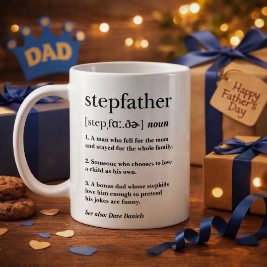 Hartelijk Geschenk voor Vaderdag voor Stiefvader D Koffiemok