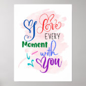 Hartelijk geticht op True Love Quotes Romantic Wal Poster (Voorkant)