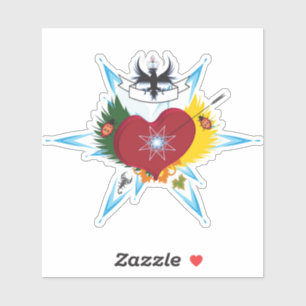 Hartelijk gewonden door een liefdespijl sticker