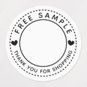 Hartelijk gratis monster bedankt voor je winkelen labels (Design 2)