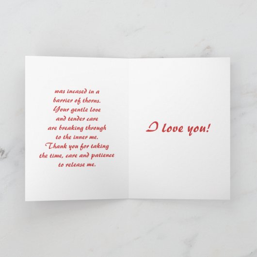 Hartelijk hart van Thorns Kaart (Binnen)