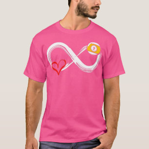 Hartelijk hart voor Billiardsnooker 8-kogelvaal Bi T-shirt