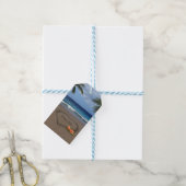 Hartelijk hart zand (aanpasbaar) cadeaulabel (Met Touw)