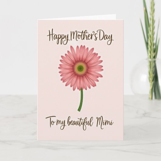 Hartelijk Moederdag Bloemenkaart Kaart (Voorkant)