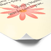 Hartelijk Moederdag Letter to Mom Typographic Perfect Poster (Hoek)