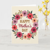 Hartelijk Moederdagkaart met Bloemen Kaart (Gele Bloem)