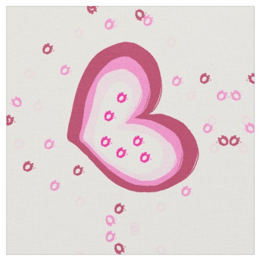 Hartelijk ontwerppatronen stof (Close Up)