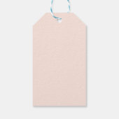 Hartelijk regenboog Dank u Blush Pink Gift Labels Cadeaulabel (Achterkant)