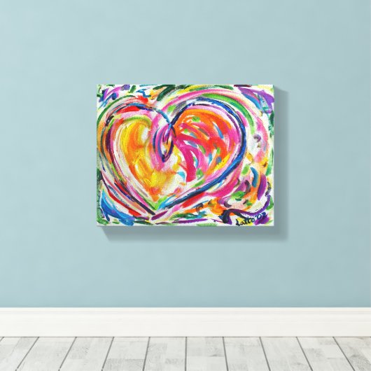 Hartelijk schilderwerk voor schilderkunst canvas afdruk (Insitu (Houten vloer))