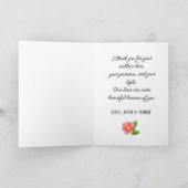 Hartelijk script gepersonaliseerde fotokaart kaart (Binnen)