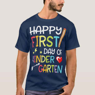 Hartelijk sterren Pijl-student Happy First Day of T-shirt