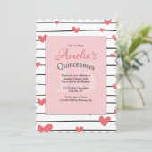 Hartelijk Uitnodiging Quinceañera Uitnodiging (Staand voorkant)