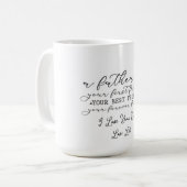 Hartelijk Vader Huldeblijk Script Ontwerp Koffiemok (Voorkant links)