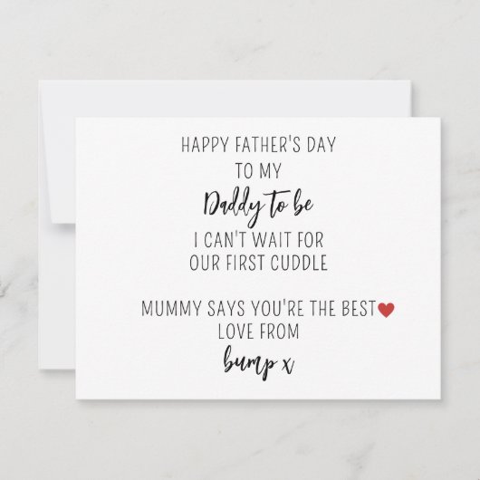 Hartelijk Vaderdag Kaart van Bump (Voorkant)