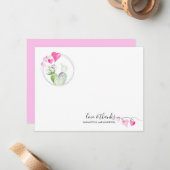 Hartelijk Valentijnsdag Hartelijk dank voor uw cre Notitiekaartje (Voorkant / Achterkant in situ)