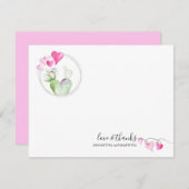 Hartelijk Valentijnsdag Hartelijk dank voor uw cre Notitiekaartje (Voorkant / Achterkant)