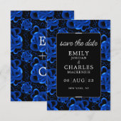 Hartelijk veel Elegante Trouwdag Save The Date (Voorkant / Achterkant)