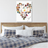 Hartelijk vormgegeven 29 Photo Collage Love Script Canvas Afdruk (Insitu (Slaapkamer))