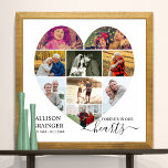 Hartelijk vormgegeven 9 Foto Collage Forever in on Poster<br><div class="desc">Heart Shaped Photo Collage Funeral service poster dat u ook kunt weergeven in de wake of celebration of life memorial bijeenkomst. De fotosjabloon is ingesteld voor u om uw afbeeldingen toe te voegen die worden weergegeven in liggende, staande en vierkante formaten om automatisch een hartvorm weer te geven. Het ontwerp...</div>