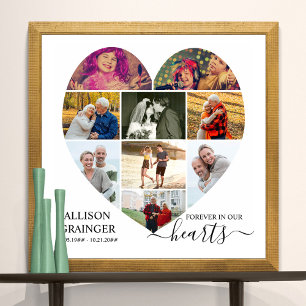 Hartelijk vormgegeven 9 Foto Collage Forever in on Poster