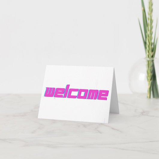 Hartelijk welkom in het gast Briefkaart (Voorkant)
