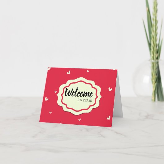 Hartelijk welkom in het gast Briefkaart (Voorkant)