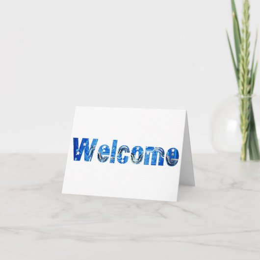 Hartelijk welkom in het gast Briefkaart (Voorkant)