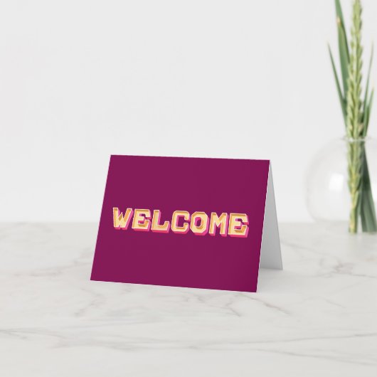 Hartelijk welkom in het gast Briefkaart (Voorkant)
