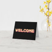 Hartelijk welkom in het gast Briefkaart (Gele Bloem)