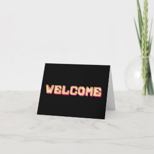 Hartelijk welkom in het gast Briefkaart